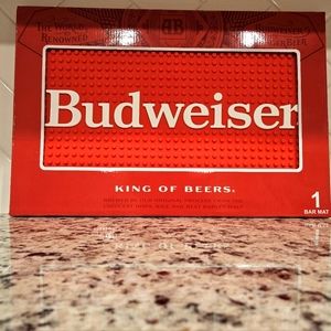 Budweiser Red Bar Mat - 18x12”
